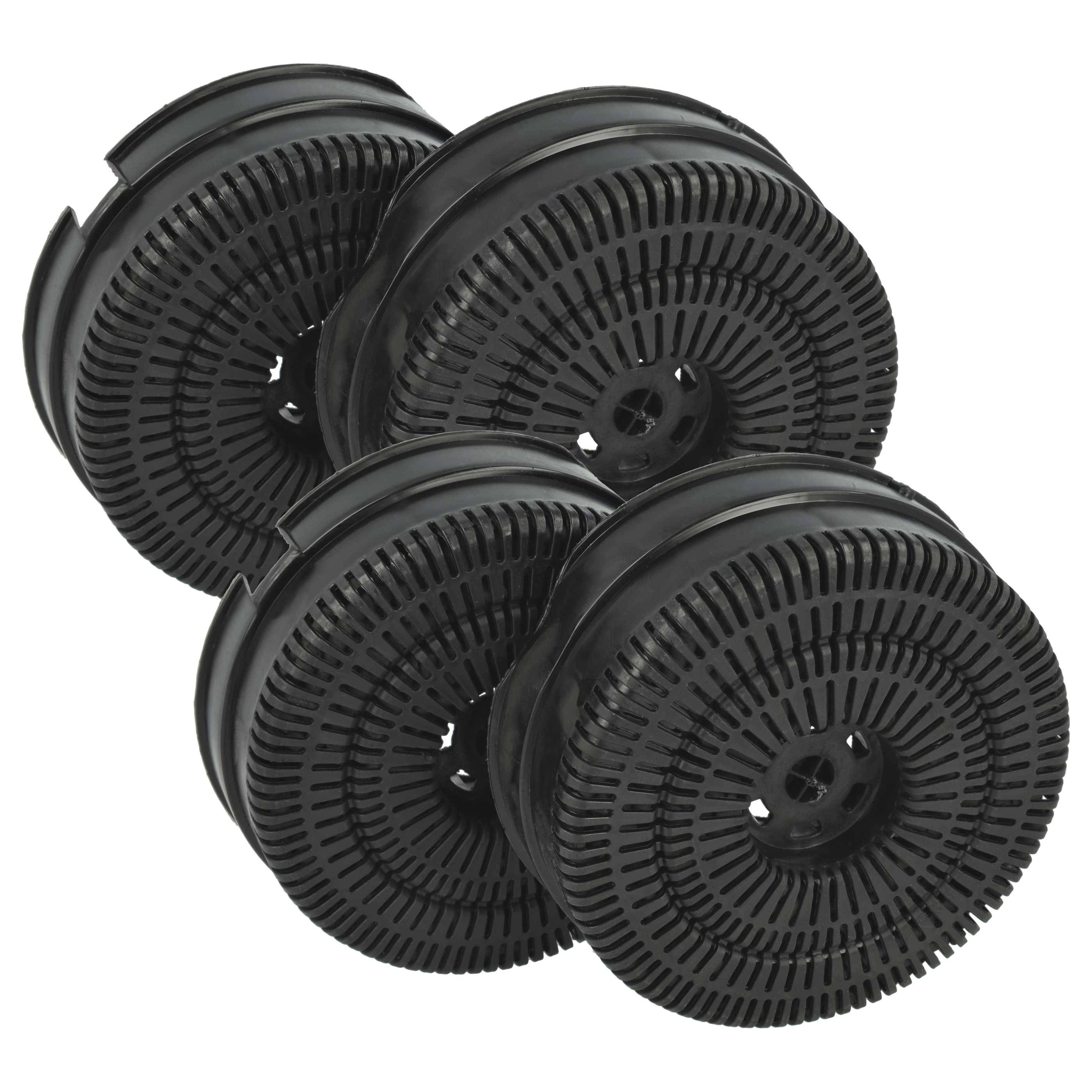 vhbw 4x Aktivkohlefilter kompatibel mit Elica 208355405486, 208355405485, 208355405487, 208355405483, 208355405482 Dunstabzugshaube