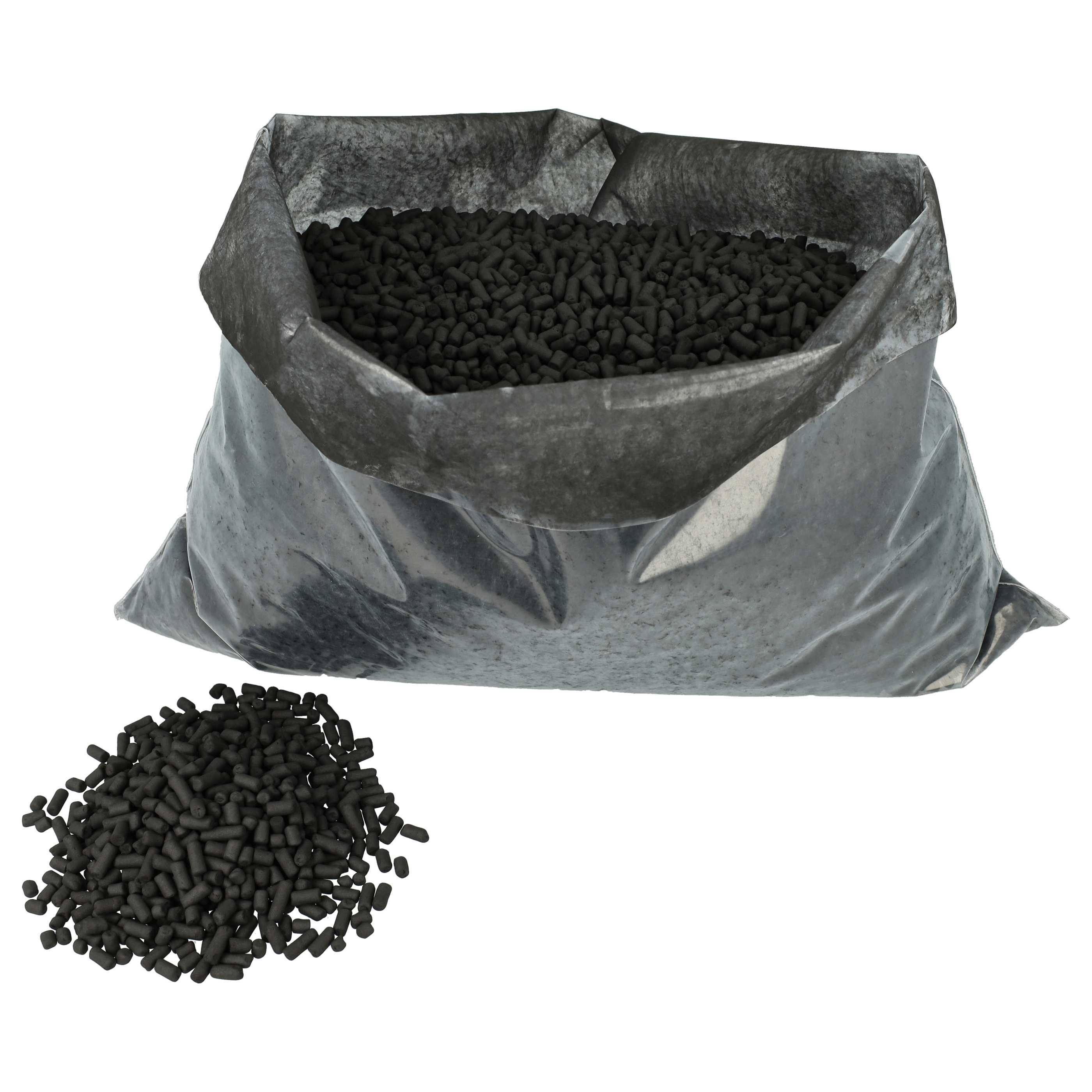 vhbw 5 kg Aktivkohle Pellets Nachfüllpack kompatibel mit Berbel BUF 150 +, BWH 120 BL Dunstabzugshaube - 3 - 4 mm Durchmesser