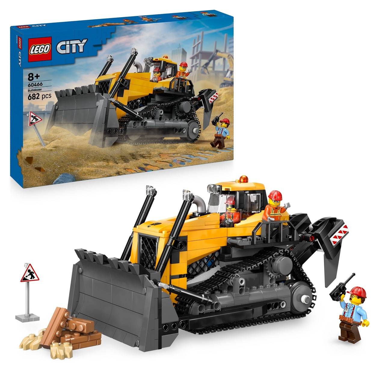 LEGO® 60466 City - Gelber Bulldozer