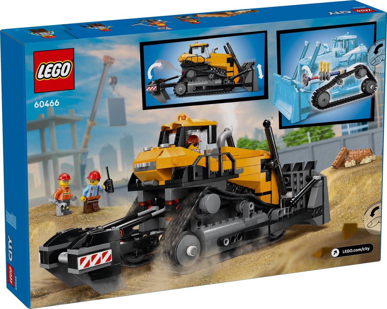 LEGO® 60466 City - Gelber Bulldozer