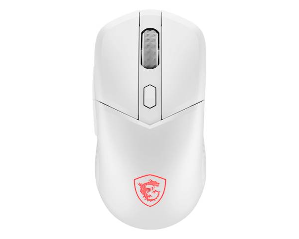MSI Versa 300 Wireless, rechts, Optisch, RF Wireless + Bluetooth + USB Type-C, 8000 DPI, Weiß