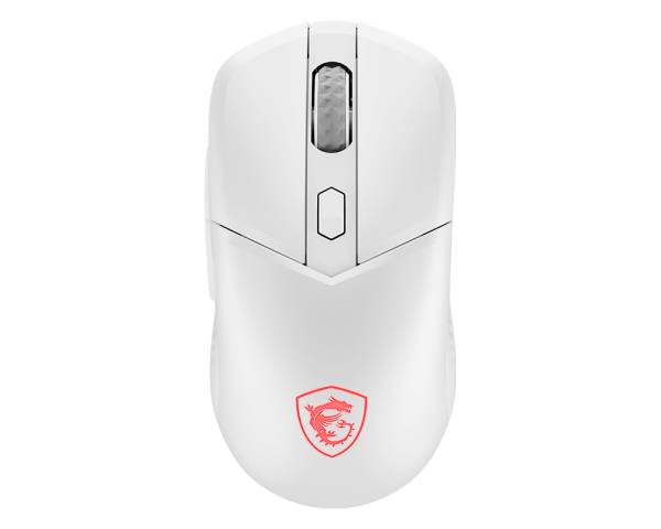 MSI Versa 300 Wireless, rechts, Optisch, RF Wireless + Bluetooth + USB Type-C, 8000 DPI, Weiß