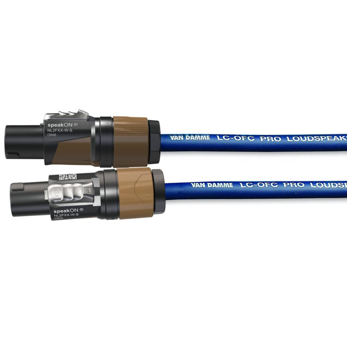 Van Damme Blue Series Speaker 2x2.50mm Speakon 2 Pol Lautsprecherkabel (Neutrik NL2FXX-W-S) 50m