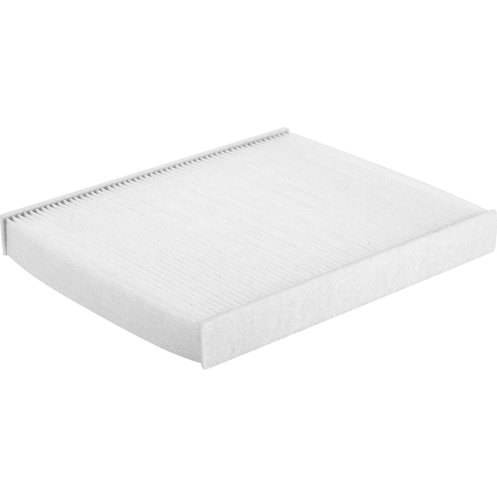 Ein rechteckiger weißer Luftfilter aus gefalteten Materialien, der zur Verbesserung der Luftqualität in Heizungs- und Klimaanlagen verwendet wird.