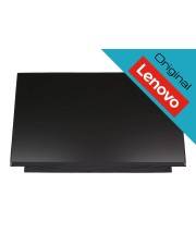 Schwarzer Lenovo-Laptop-Bildschirm oder Display-Panel, das vor weißem Hintergrund dargestellt wird, mit der Bezeichnung 