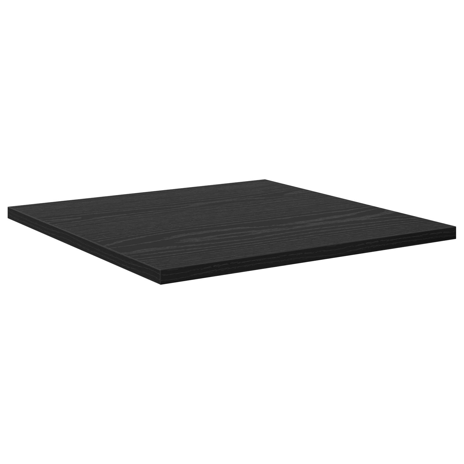vidaXL Bücherregal Bretter 4er Set Schwarz Eiche 40x40x1,5 cm Spanplatte