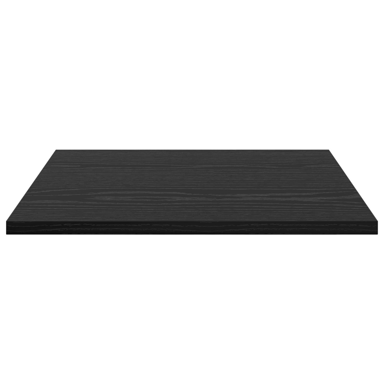 vidaXL Bücherregal Bretter 4er Set Schwarz Eiche 40x40x1,5 cm Spanplatte