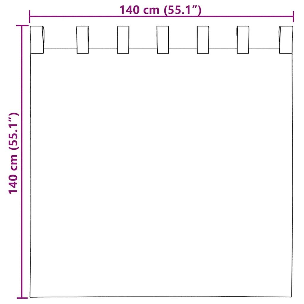 vidaXL Voile Vorhänge mit Stangentaschen 2 Stk. Terrakotta