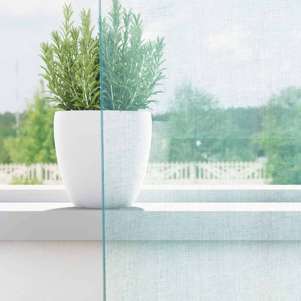 vidaXL Voile Vorhänge mit Stangentaschen 2 Stk. Türkis