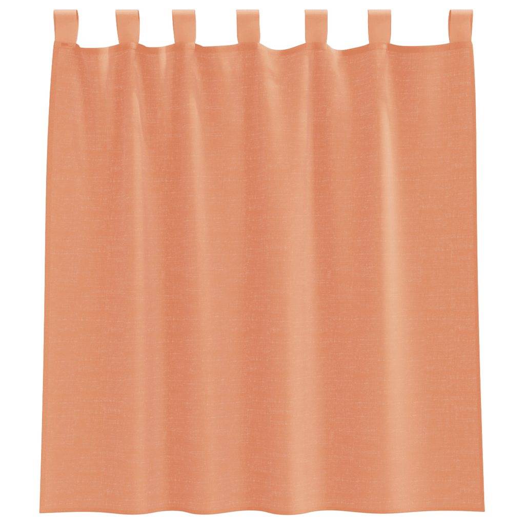 vidaXL Voile Vorhänge mit Stangentaschen 2 Stk. Terrakotta