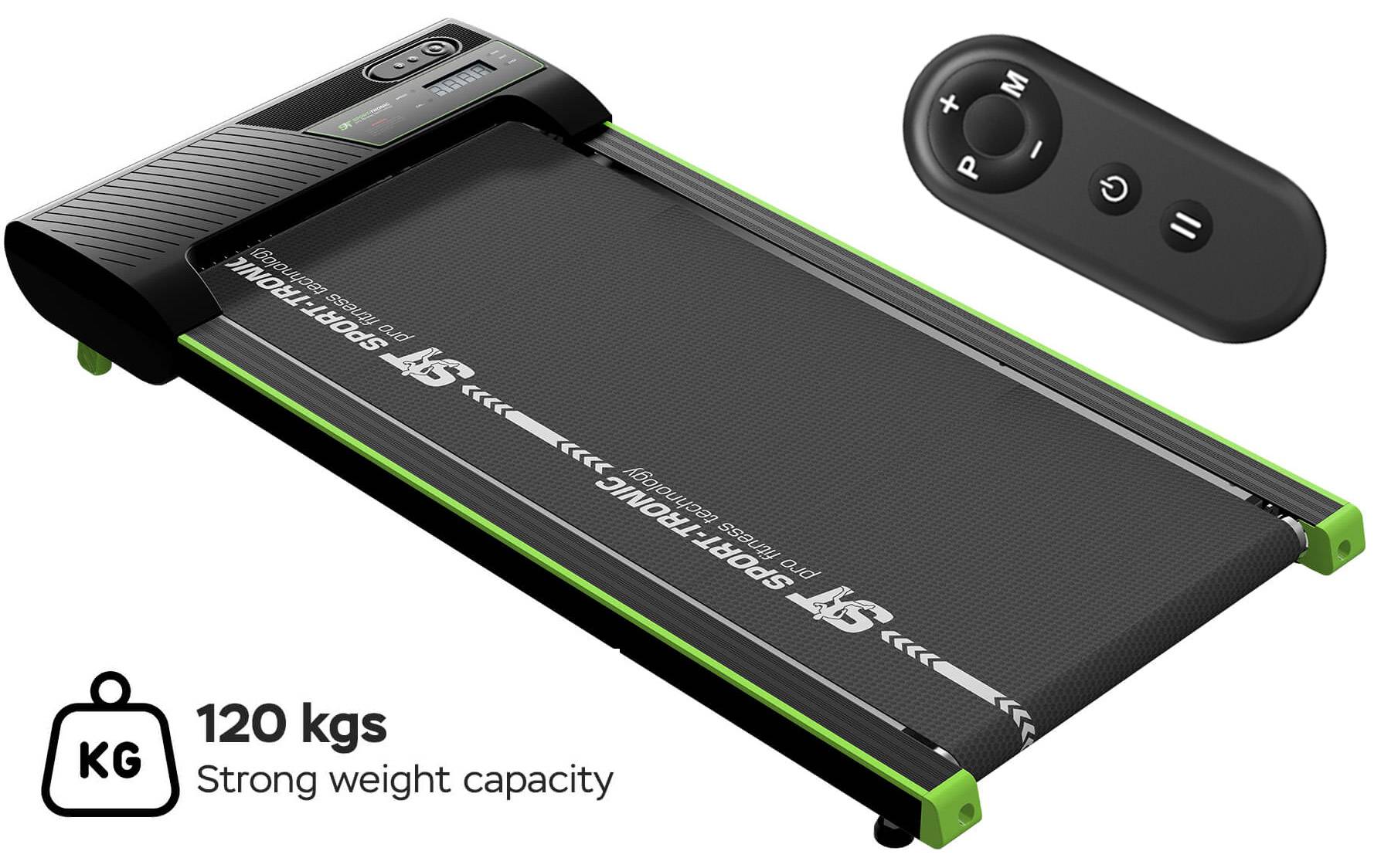 Ultraflaches Laufband mit 2x Steigung bis 6 km/h 4 Programme + Fernbedienung Walking Pad Gehtrainer für Schreibtisch Zuhause bis 120 kg