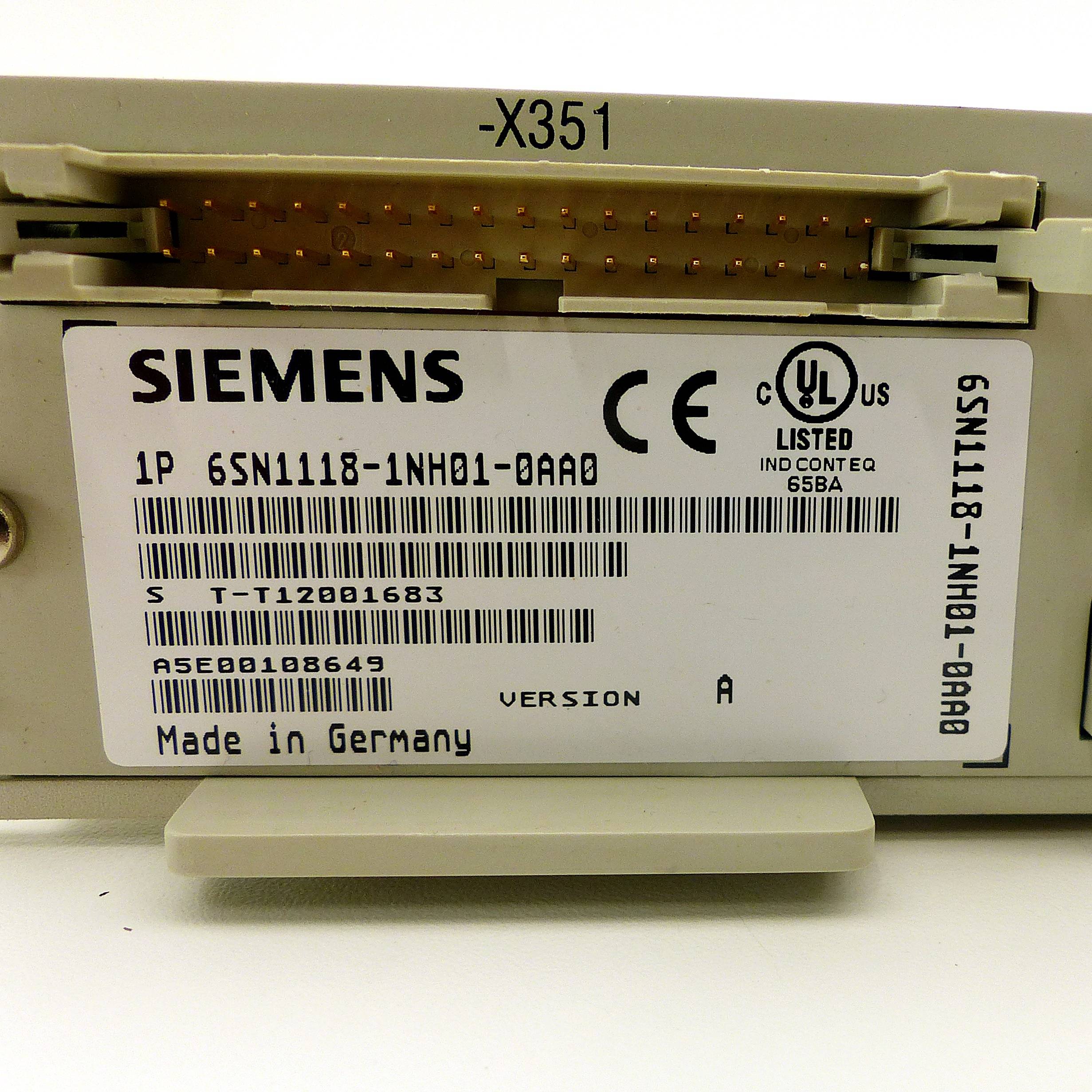 Siemens Simodrive Regeleinschub (6SN1118-1NH01-0AA0)