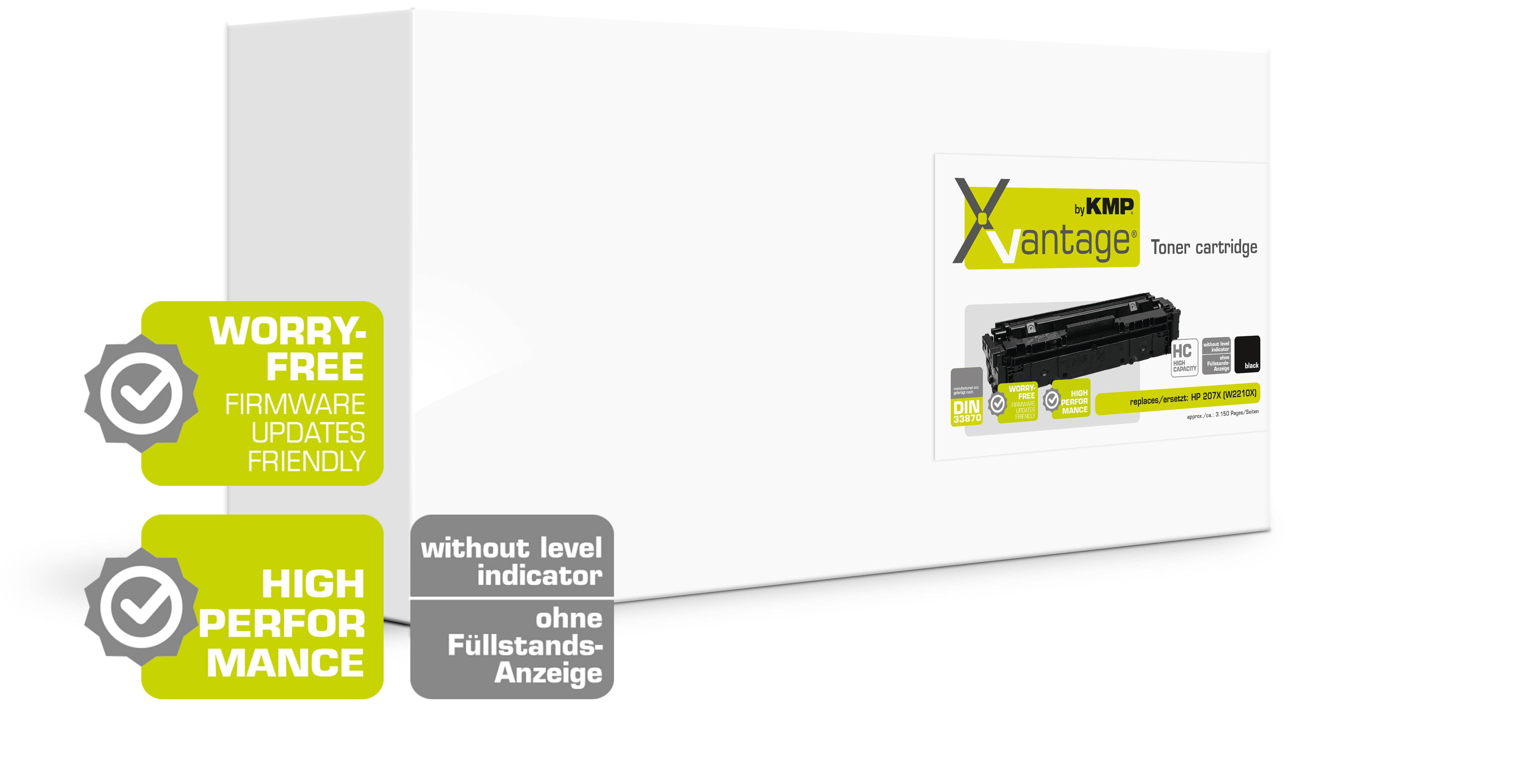 KMP XVantage Toner HP207X (W2210X) 3150 Seiten black Multimedia-Technik HP