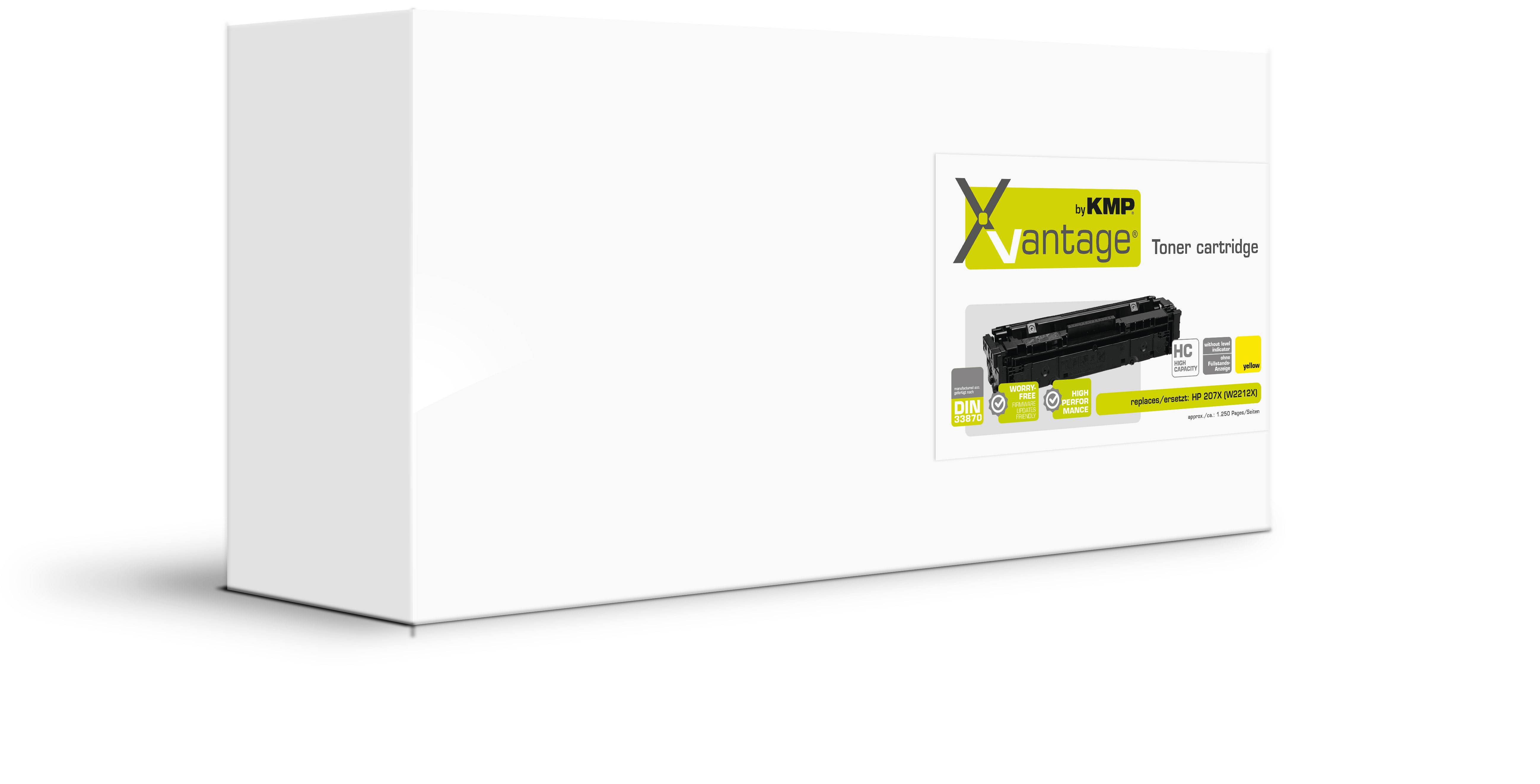 KMP XVantage Toner HP207X (W2212X) 2450 Seiten yellow remanufactured Multimedia-Technik HP
