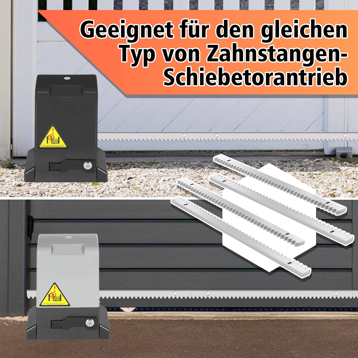 4x Rack Zahnstange Für Schiebetorantrieb Zahnschiene Eisen Zahnstange Torantrieb Schiebetore Garagentore Zubehör bis 1600kg
