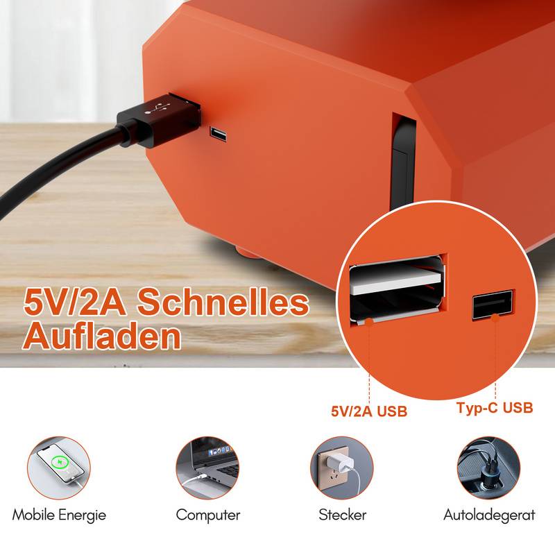 Tischventilator,Camping Ventilator, wiederaufladbar, 20000mAh Akku, 4 Geschwindigkeiten, mit Fernbedienung, LED Licht und Haken,für Outdoor