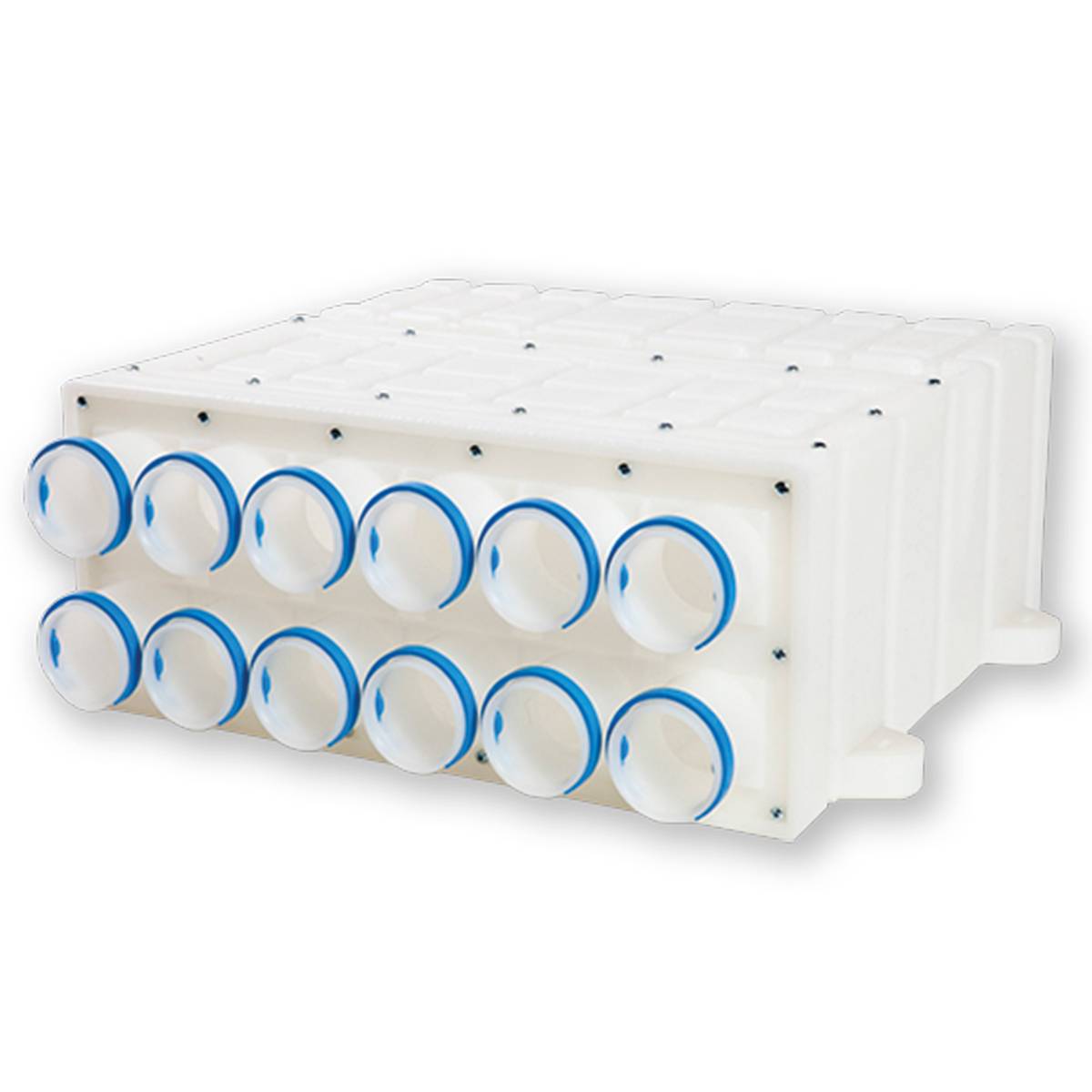 Verteilerbox - 63-160-W Rohranschluss DN 160 Abgänge 12 Stutzen; DN 63 - 80.100.042