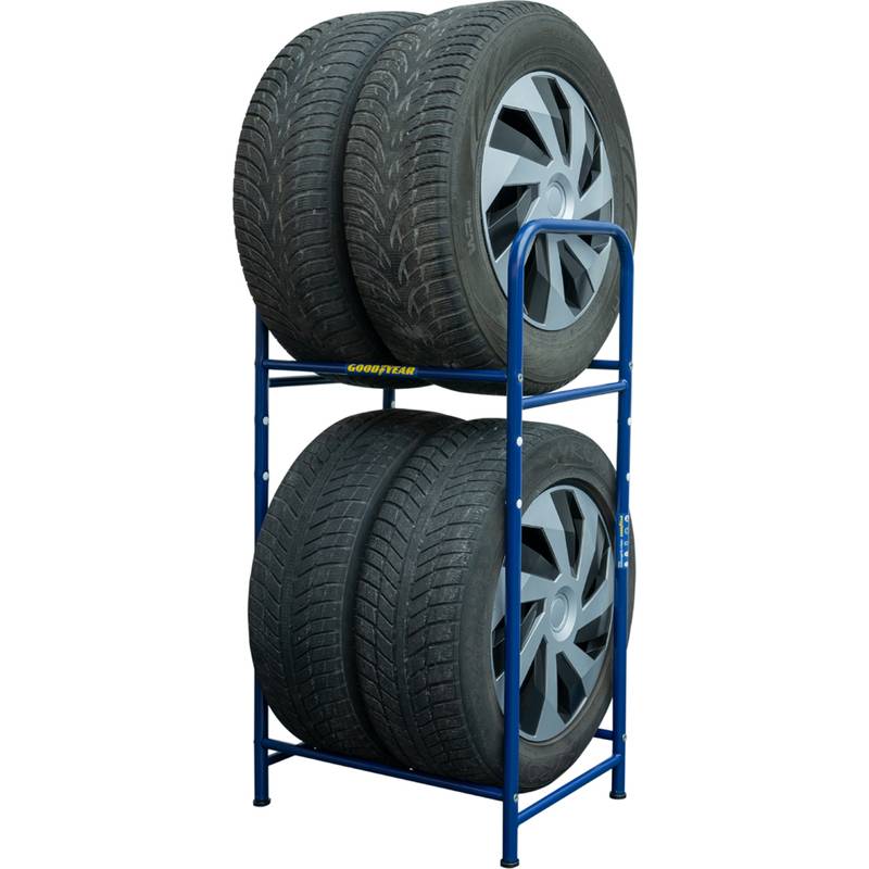 GOODYEAR KFZ-Reifenregal, für 4 Reifen, blau