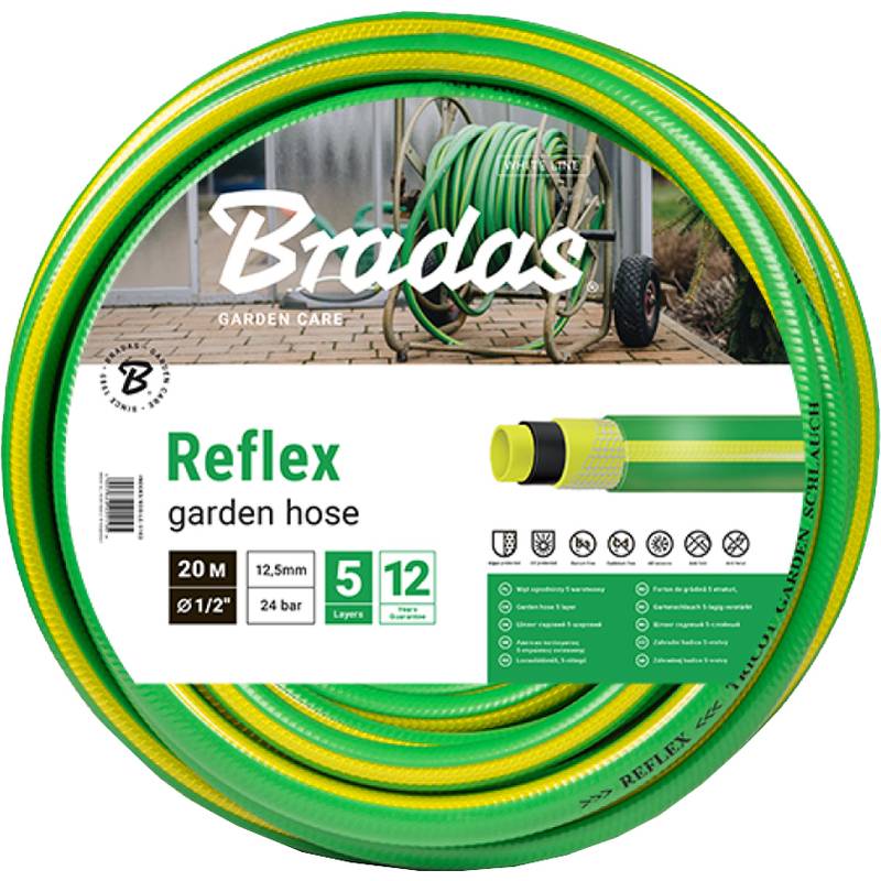 Bradas Gartenschlauch REFLEX, 1/2", grün/gelb, 50 m