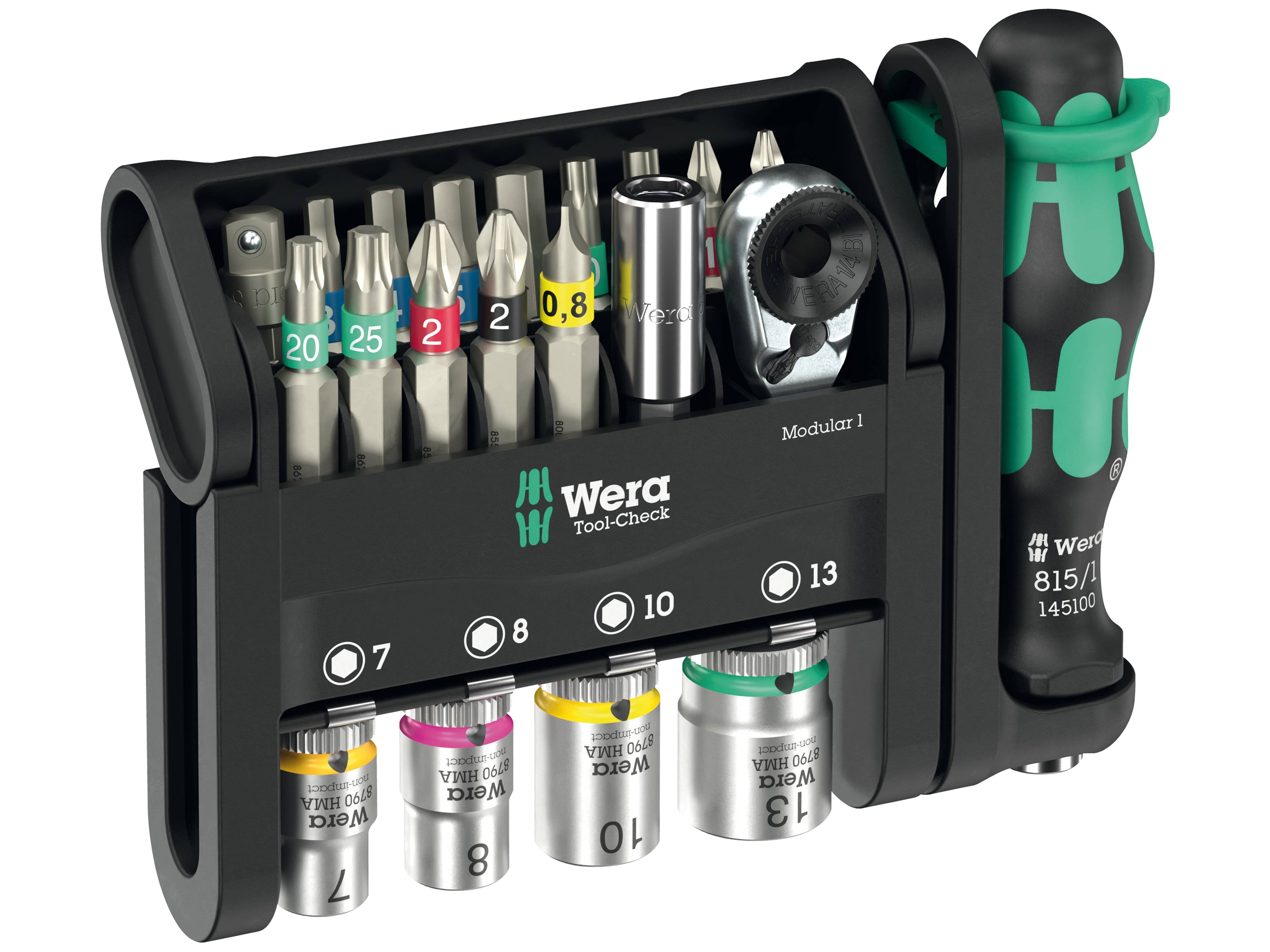 WERA Bit-Set, Tool-Check Modular 1, 05049000001, 21-teilig