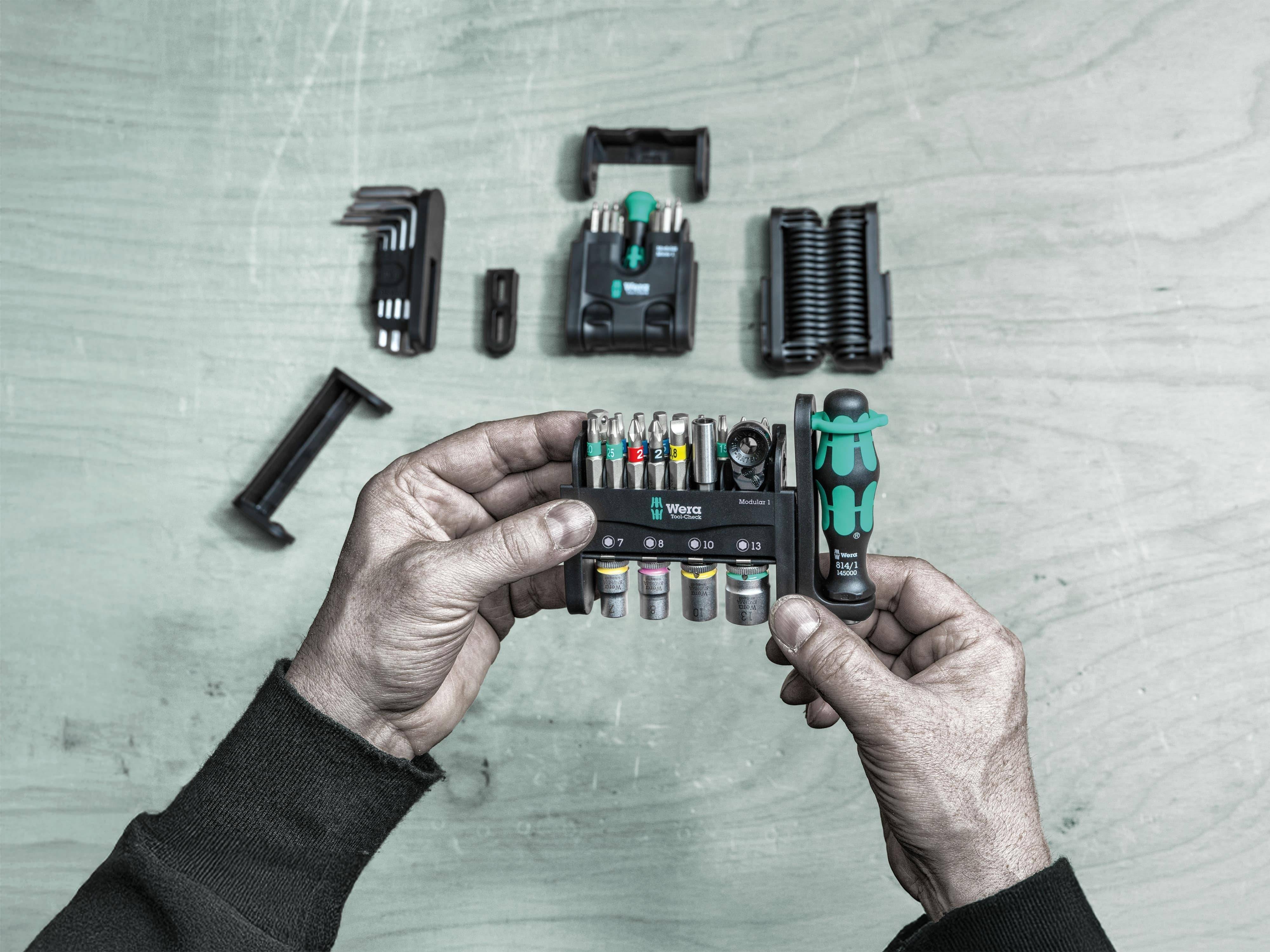 WERA Bit-Set, Tool-Check Modular 1, 05049000001, 21-teilig