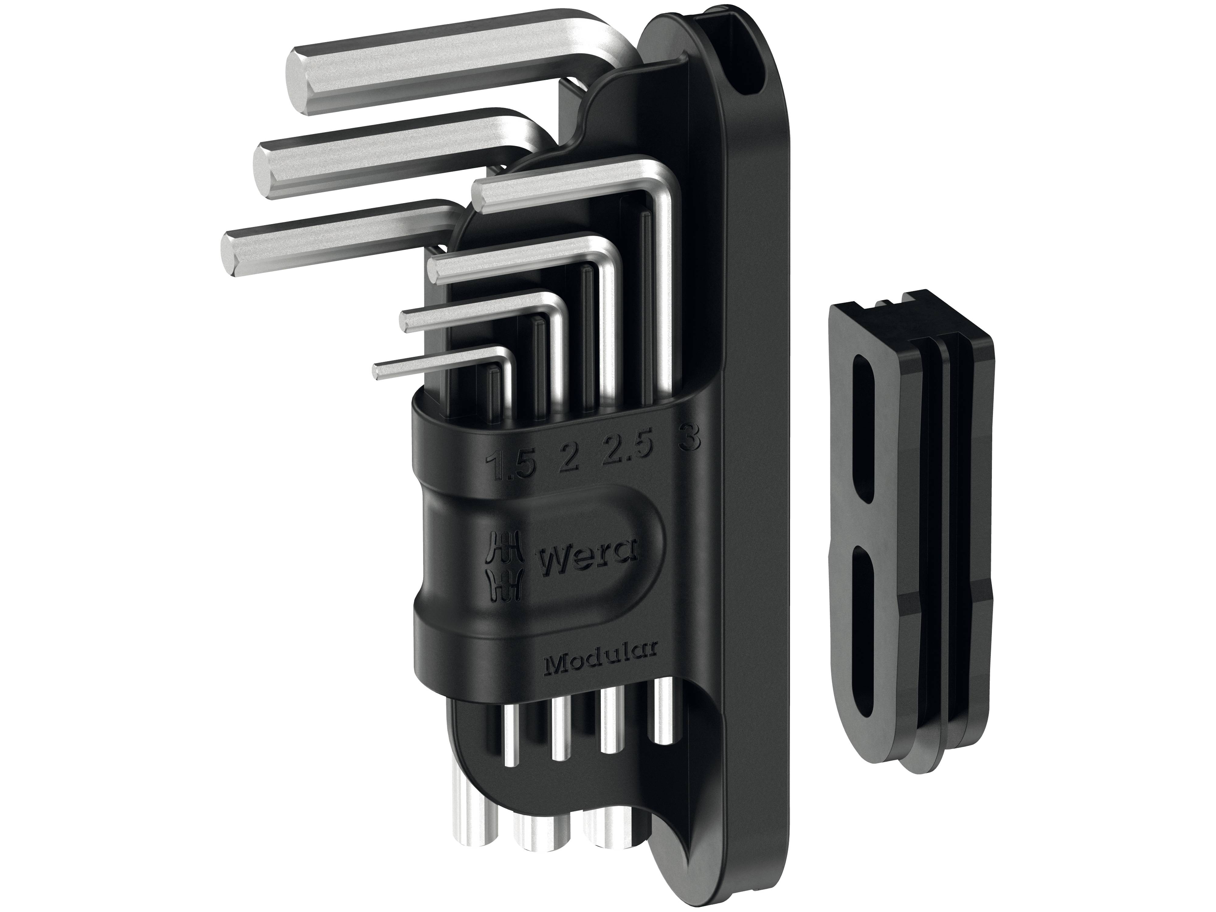 WERA Winkelschlüssel-Set, Tool-Check Modular Hex-Plus 1, 05049003001, 7-teilig