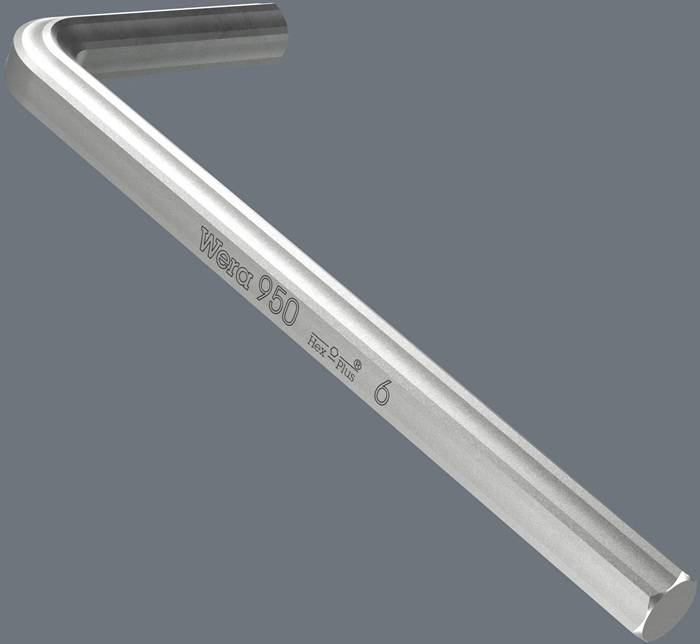 Silberner Metallsechskantschlüssel mit 