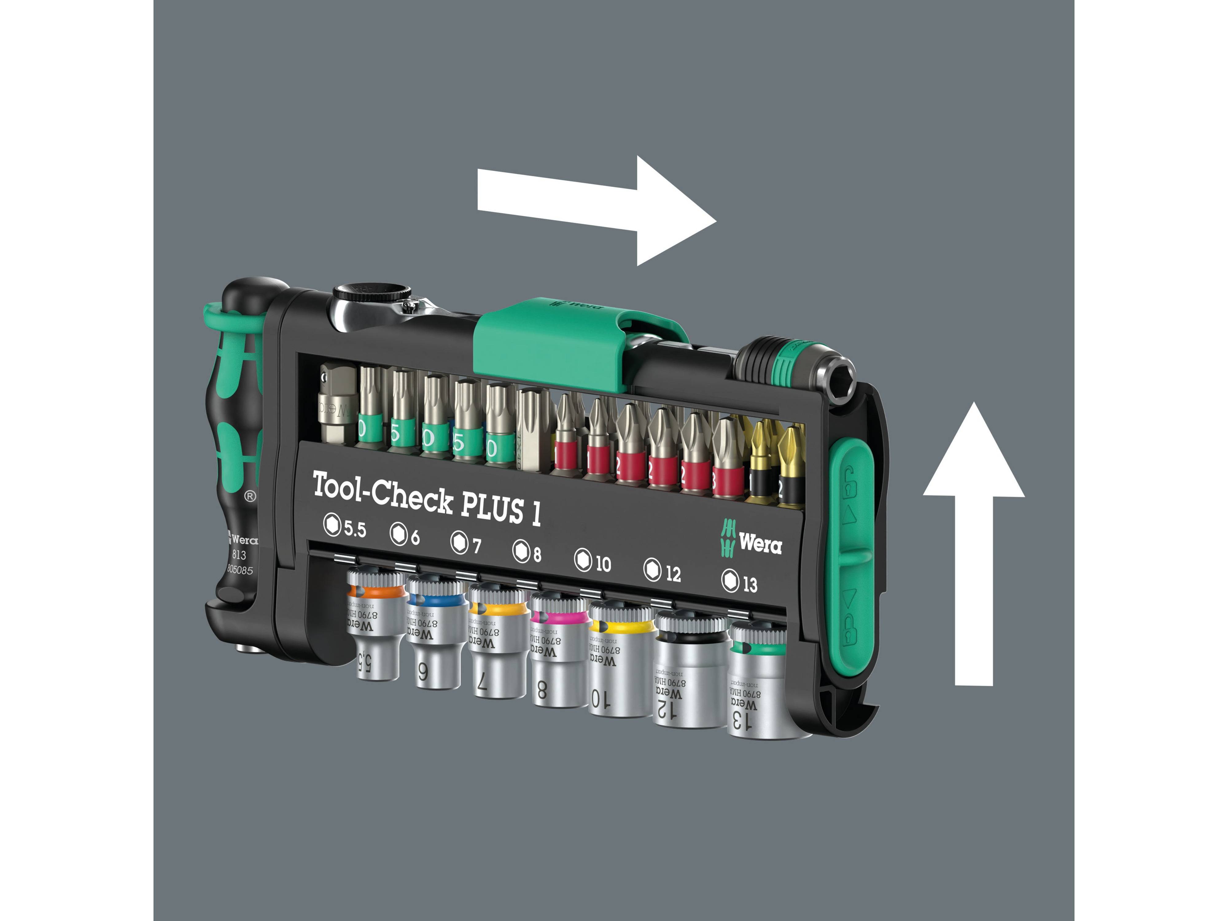 WERA Bit-Set, Tool-Check Combi 1, 05049070001, 40-teilig