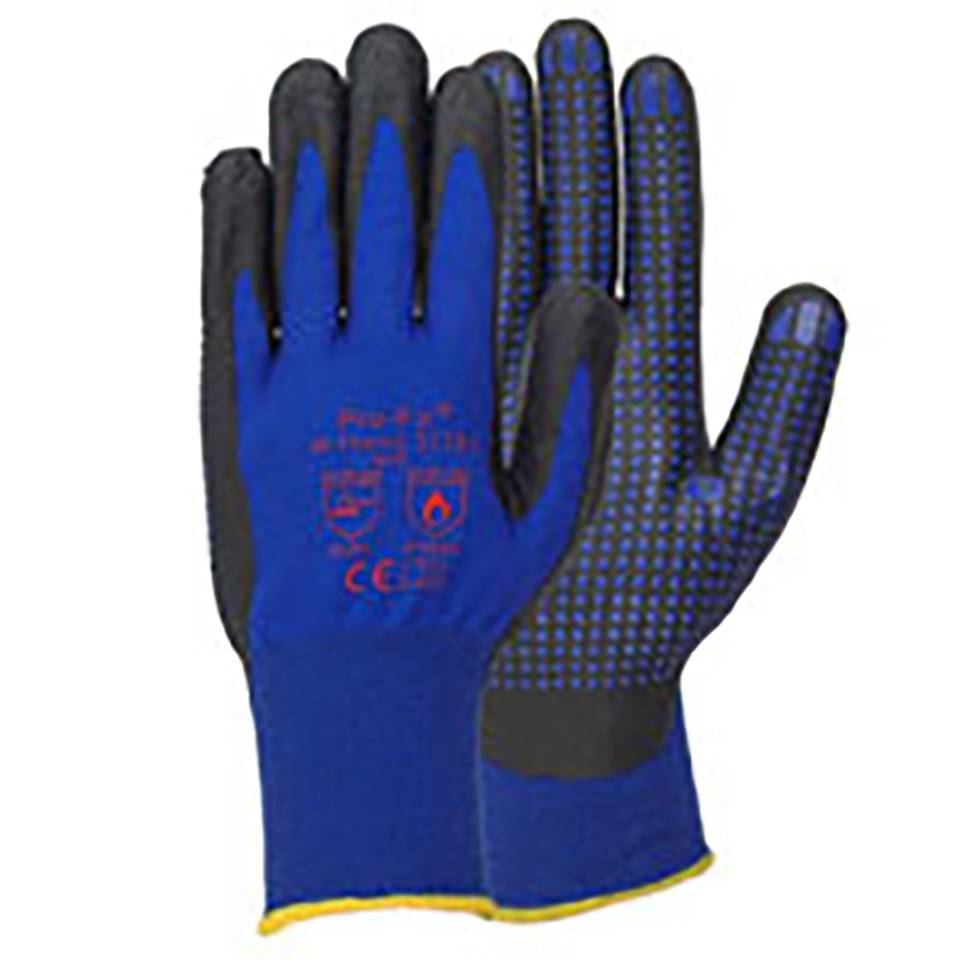 PROFIT® Hitzeschutzhandschuh 31791, Kat.II, blau/schwarz, Nitril, Größe 7