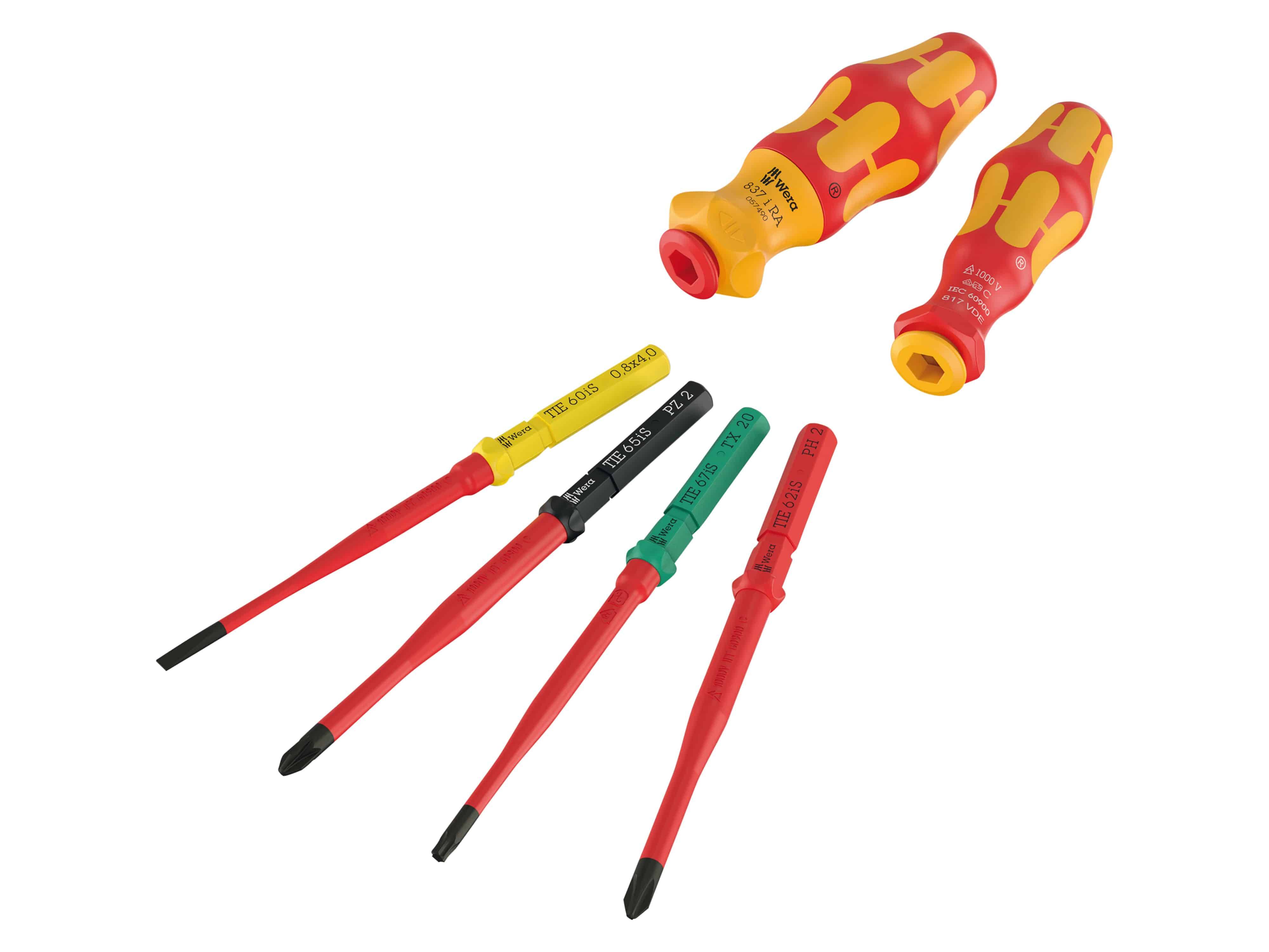 WERA Werkzeug-Set, Kraftform Kompakt VDE 17 extra slim 2 Tool Finder, 05006610001, 17-teilig