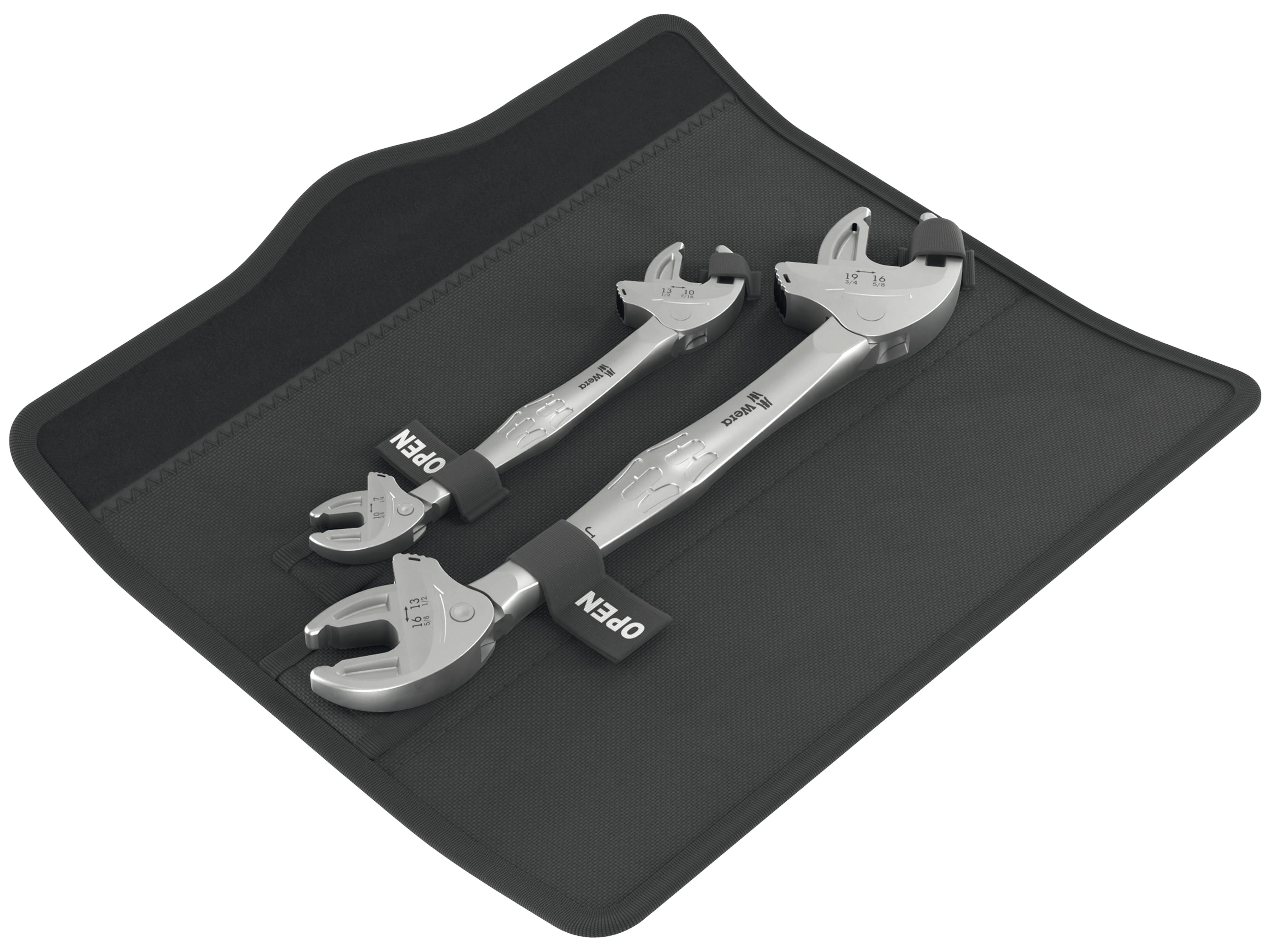 WERA Selbstjustierende Doppelmauschlüssel, 6006 Joker Set 1, 05020340001, 2-teilig