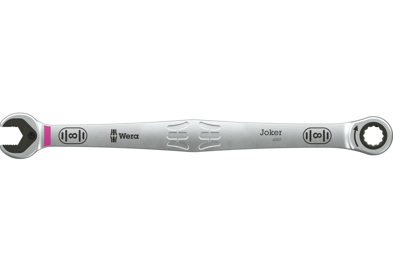 Wera 6007 Joker Maul-Ringratschen-Schlüssel 8 x 180 mm lange Ausführung