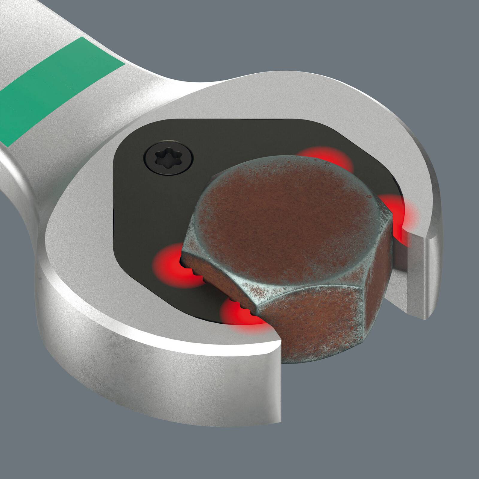 Wera 6007 Joker Maul-Ringratschen-Schlüssel 19 x 334 mm lange Ausführung