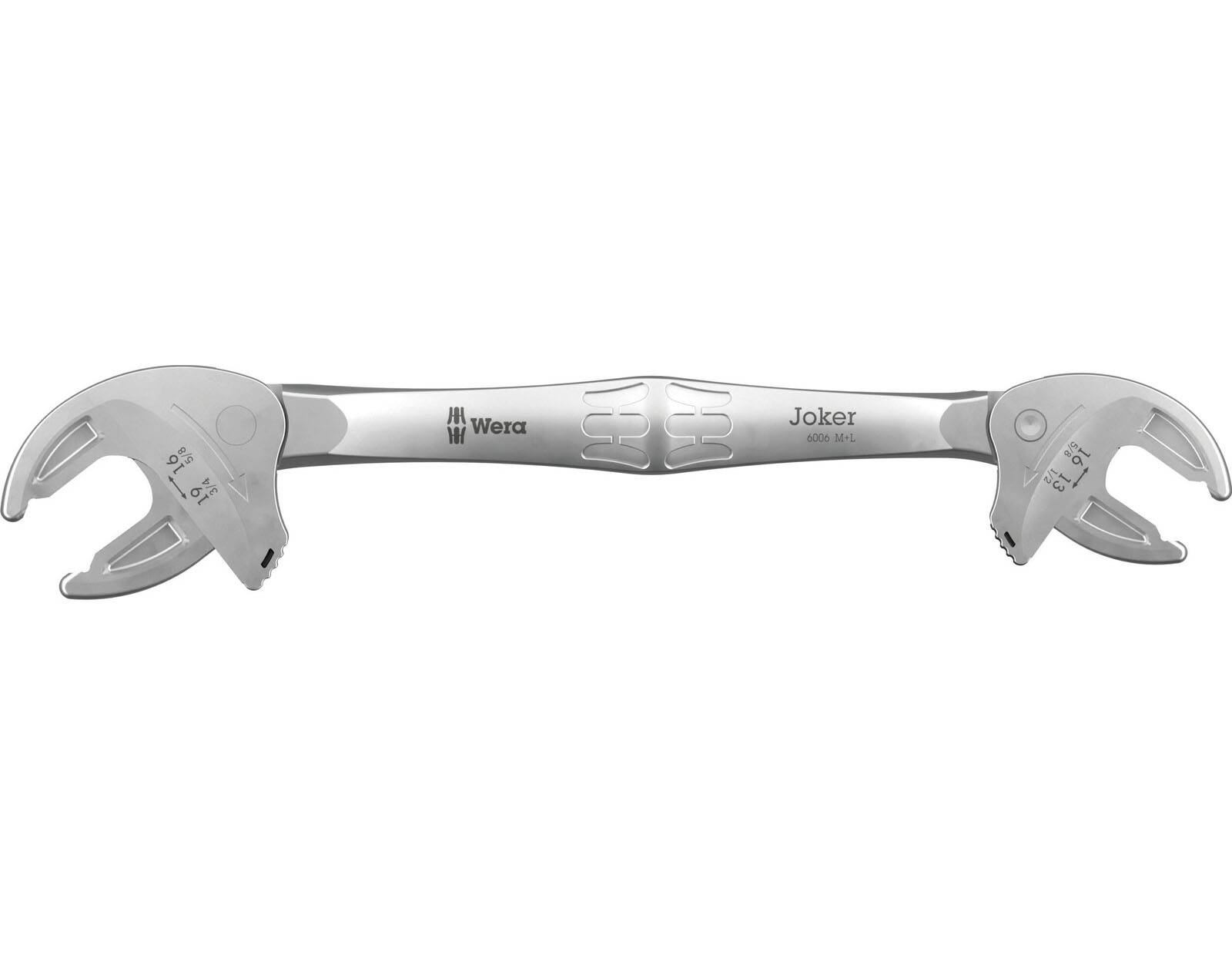 Wera 6006 Joker M/L selbstjustierender Doppelmaulschlüssel 13 - 19 mm / 1/2" - 3/4"