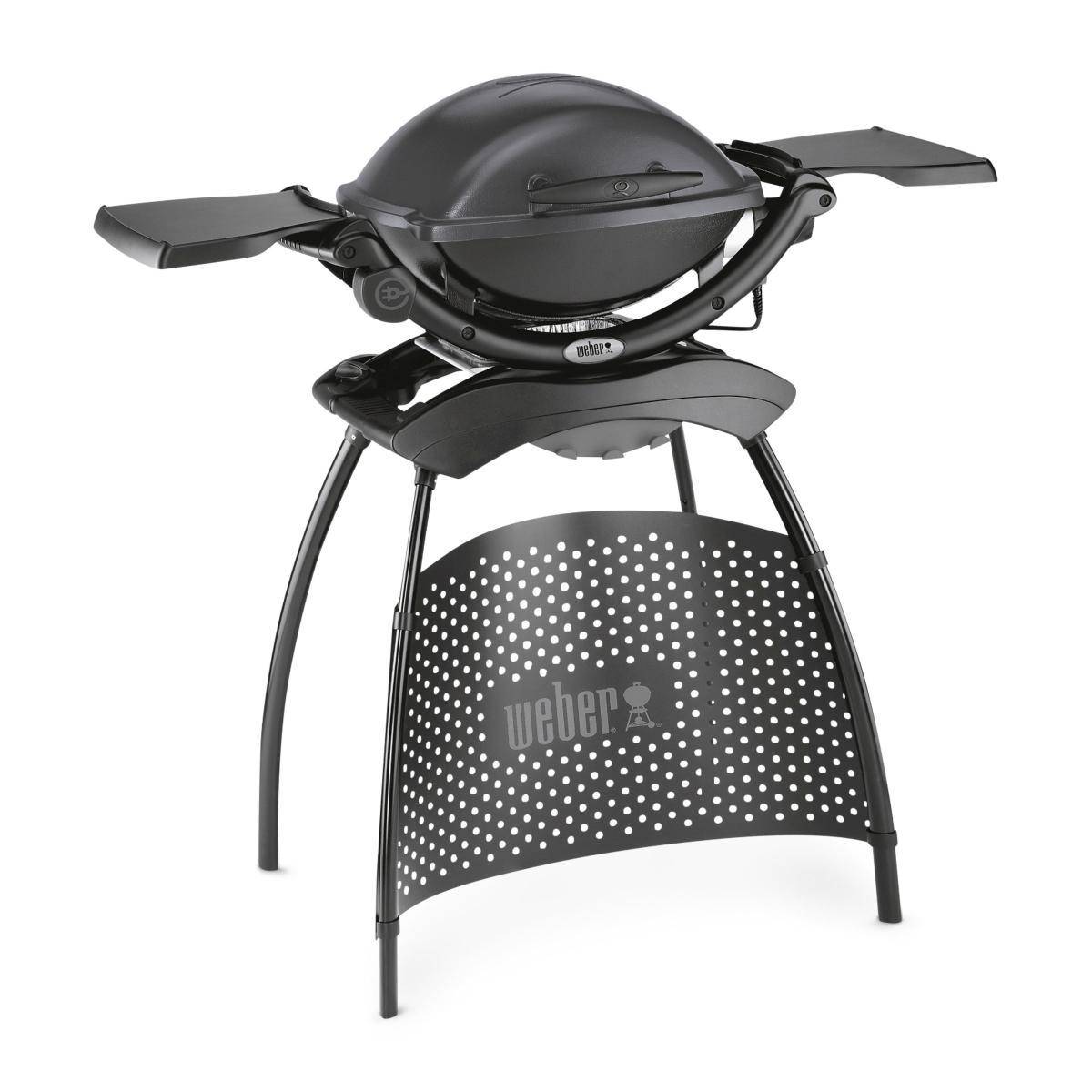 Weber Q 1400 Elektrogrill mit Stand, Dark Grey