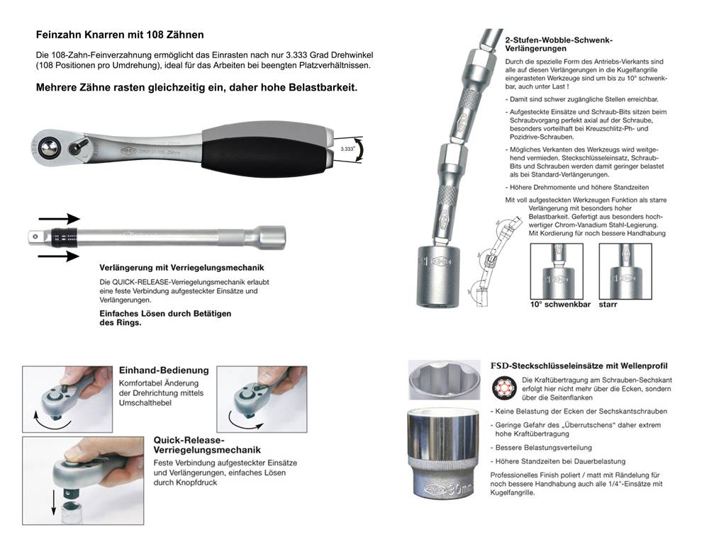 FAMEX 729-17 Werkzeugkoffer PROFESSIONAL, 175-tlg., Komplett Set mit Werkzeug Satz und Steckschlüsselsatz
