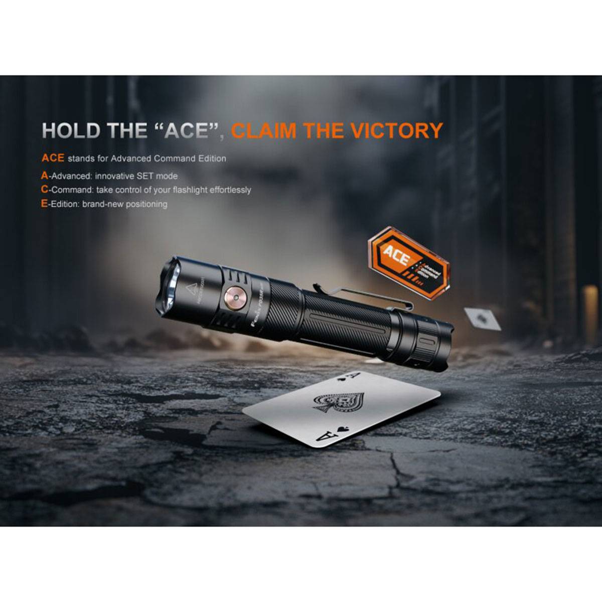 Fenix PD35R ACE Taktische Taschenlampe 2000 Lumen - Schwarz