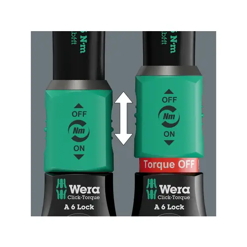 WERA Drehmomentschlüssel Click-Torque Lock A 6, 05075691001, 2,5-25 Nm WERA Drehmomentschlüssel Click-Torque Lock A 6, 05075691001, 2,5-25 Nm