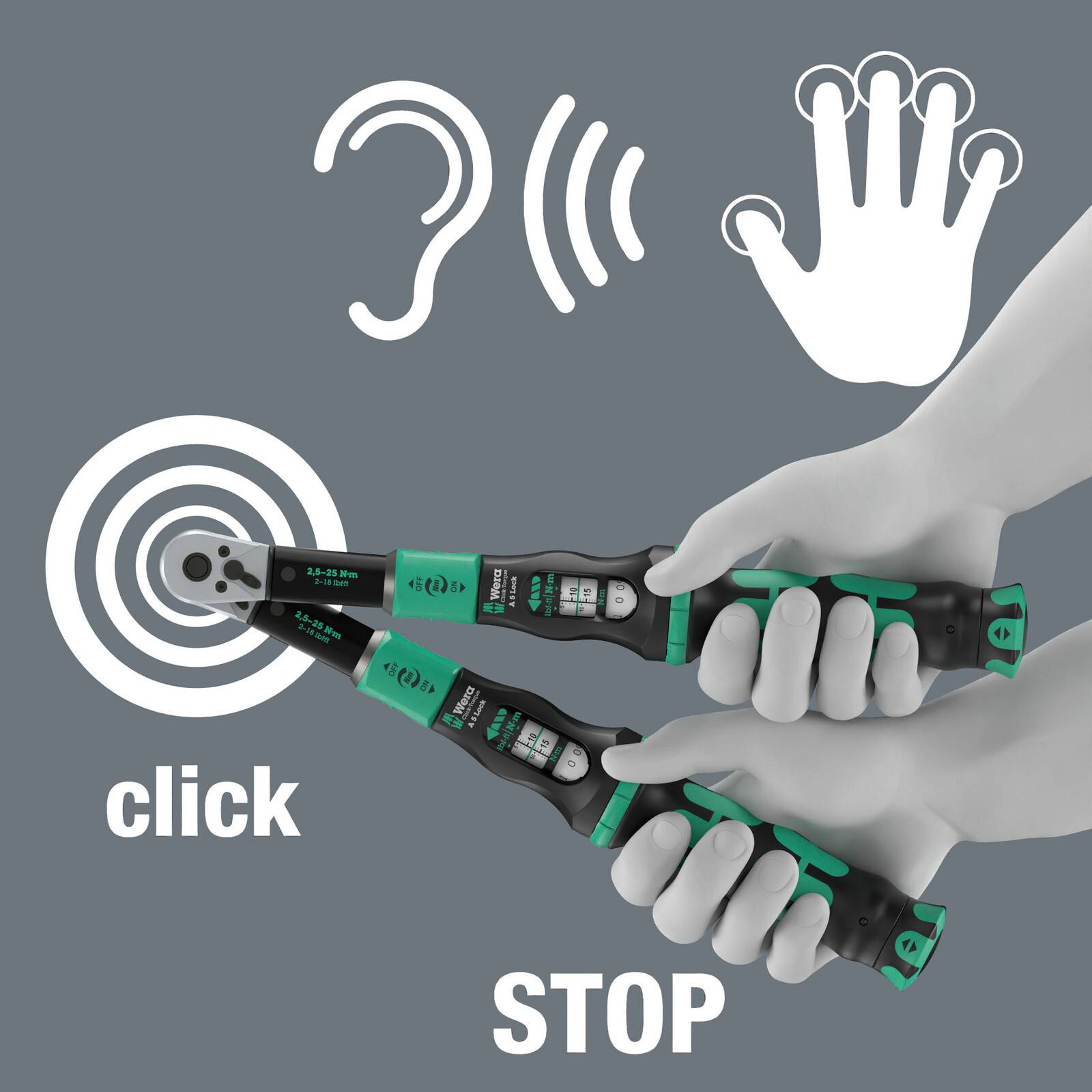 Wera Werk Drehmomentschlüssel Click-Torque Lock A 5
