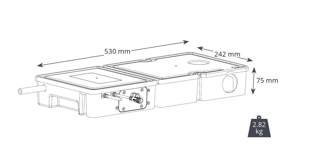 ASPEN Compact 4L ERRP Kondensatpumpe für den Kühlmöbelunterbau | Typ:Oberer Einlass
