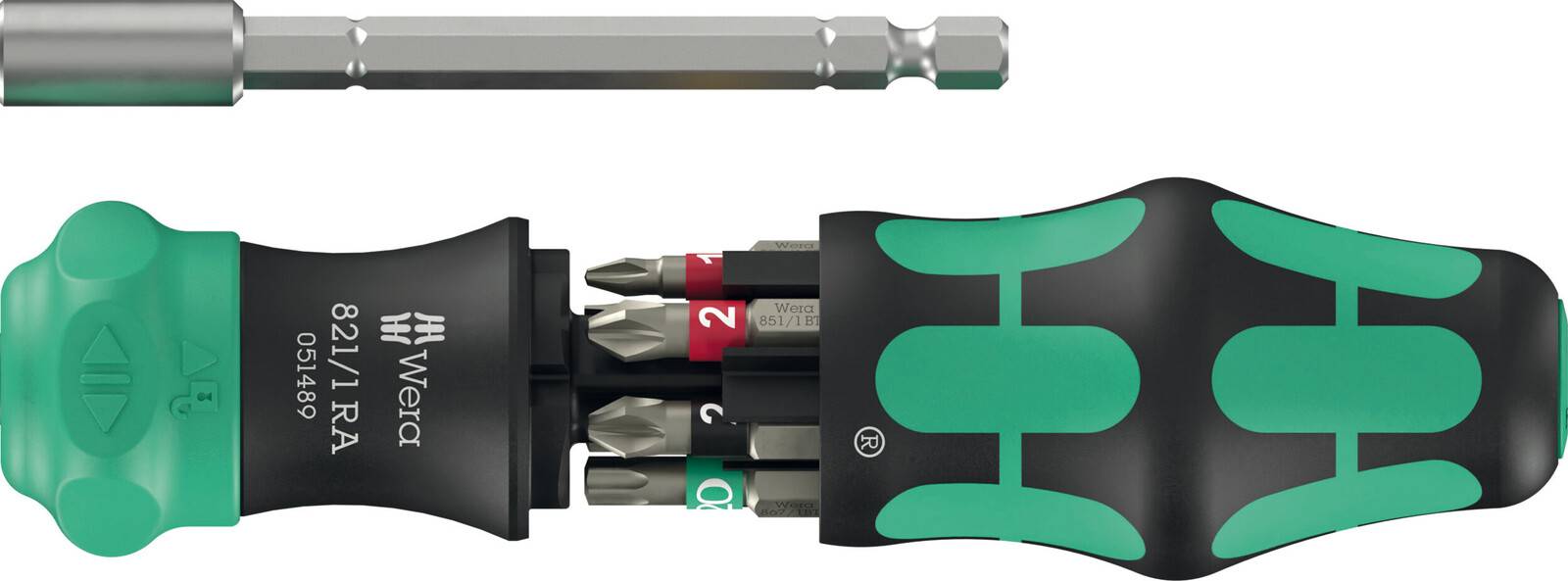 Wera Kraftform Kompakt 28 RA 1 Ratschenschraubendreher mit Bits 6-tlg.