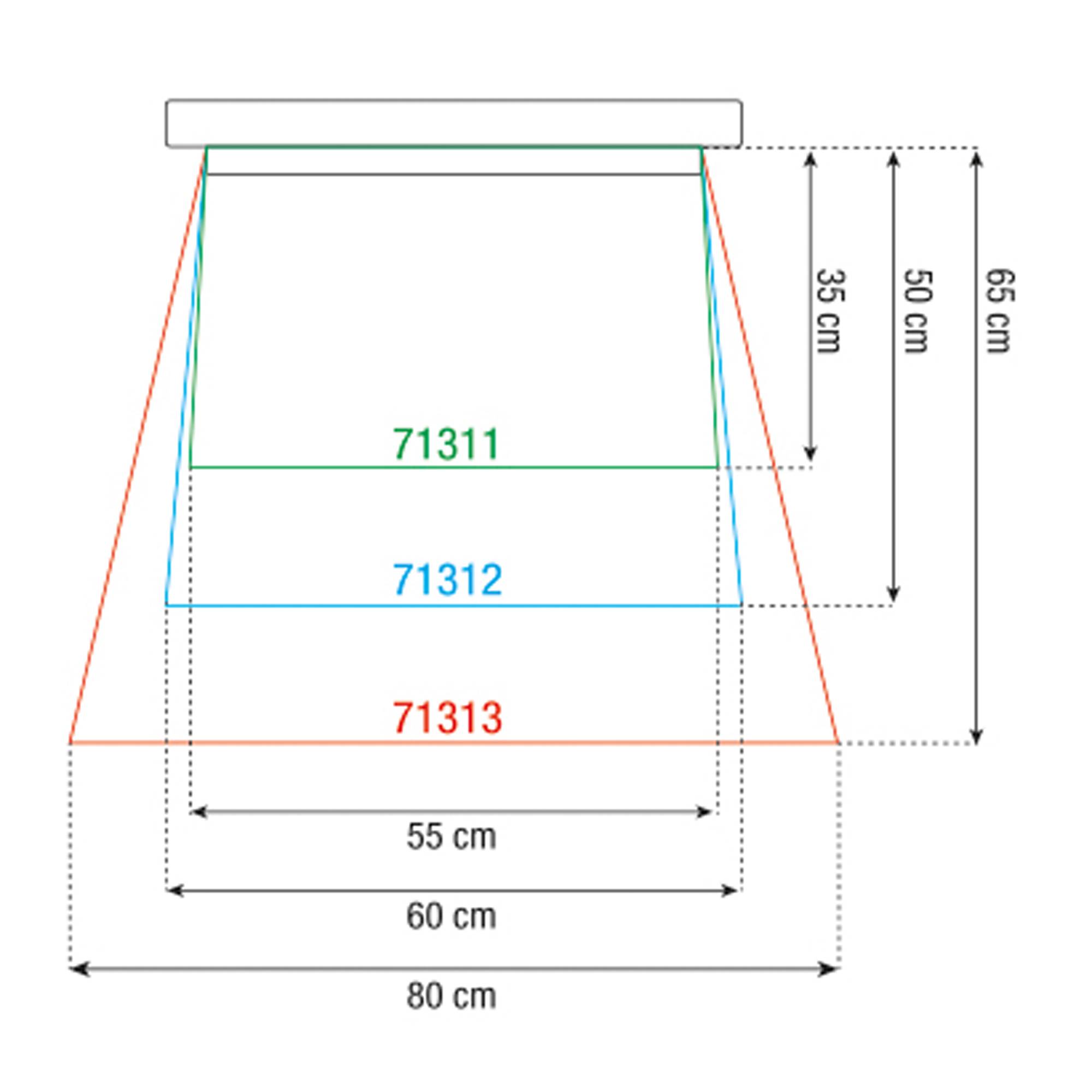 Showgear Separate Sleeve for Rain Cover Ø 60 cm Länge: 35 cm