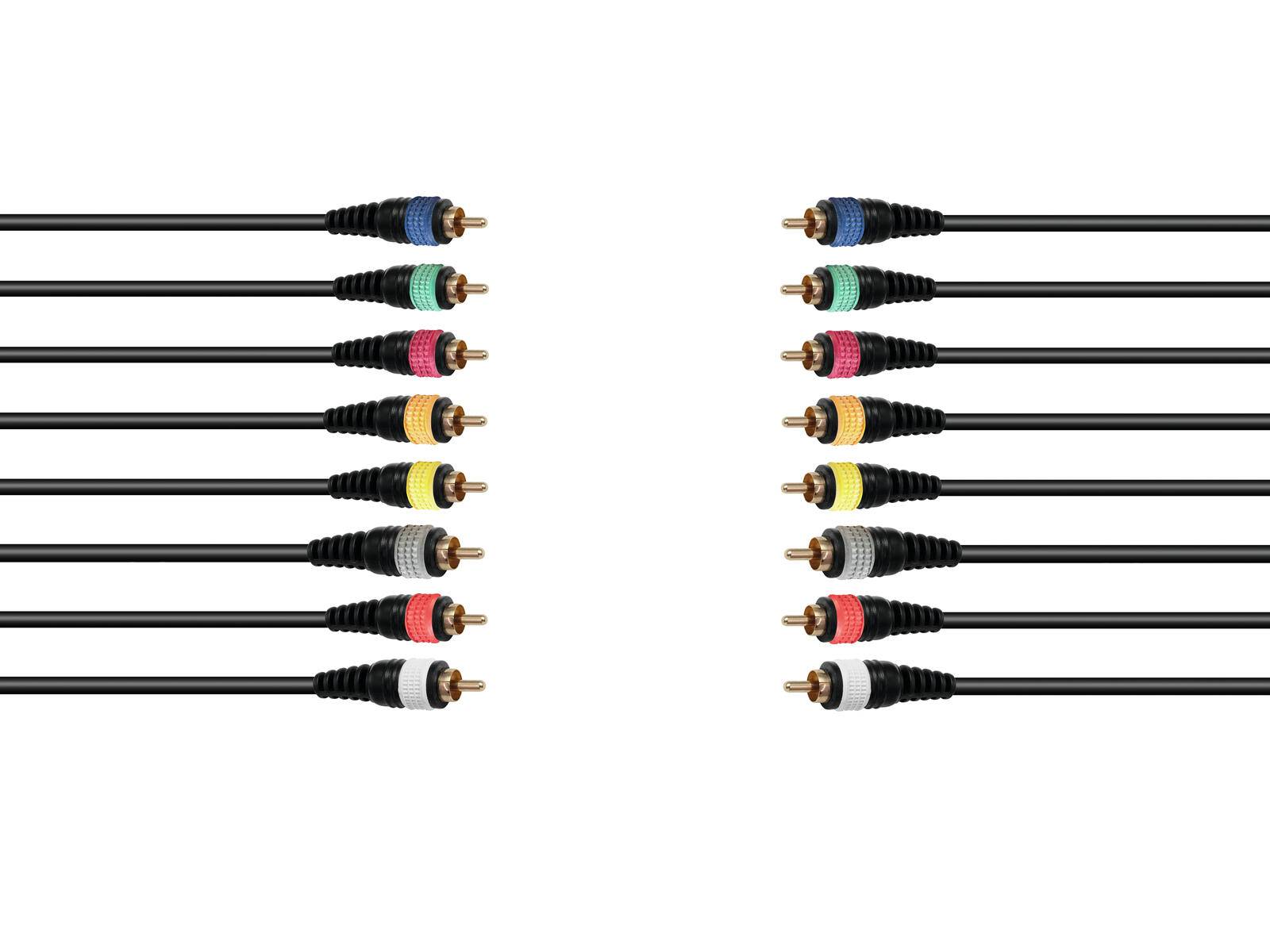 OMNITRONIC Snake-Kabel 8xCinch/8xCinch 15m