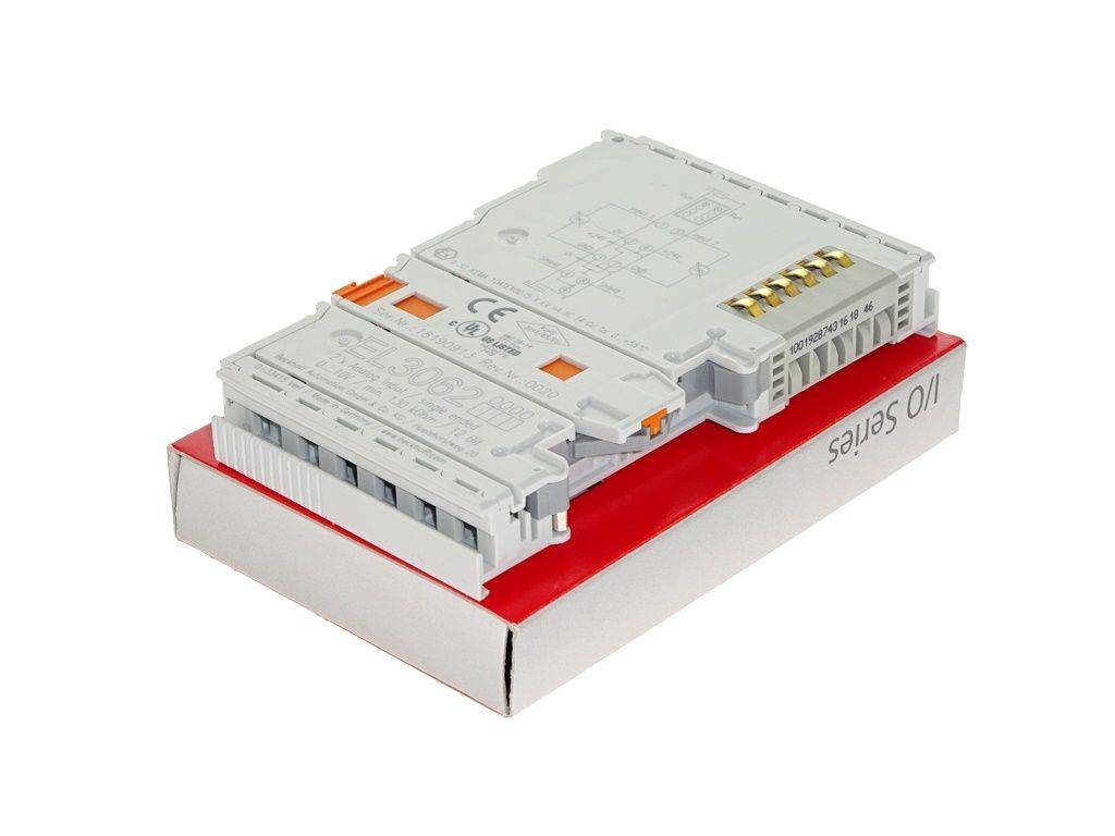 BECKHOFF EL3062 (EtherCAT: 2-Kanal-Analog-Eingangsklemme 0…10V, S.E. 12 Bit)
