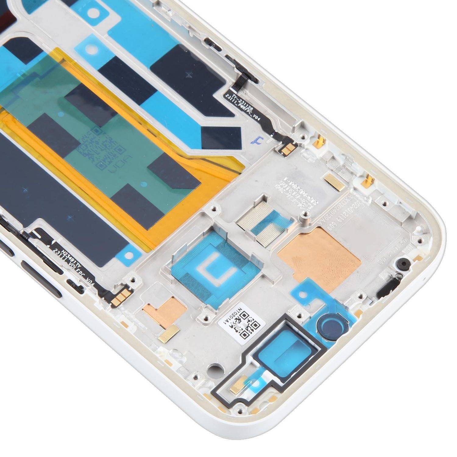 Für Nothing Phone 2a A142 Mittelrahmen Bezel Plate Ersatzteil Reparatur Weiß