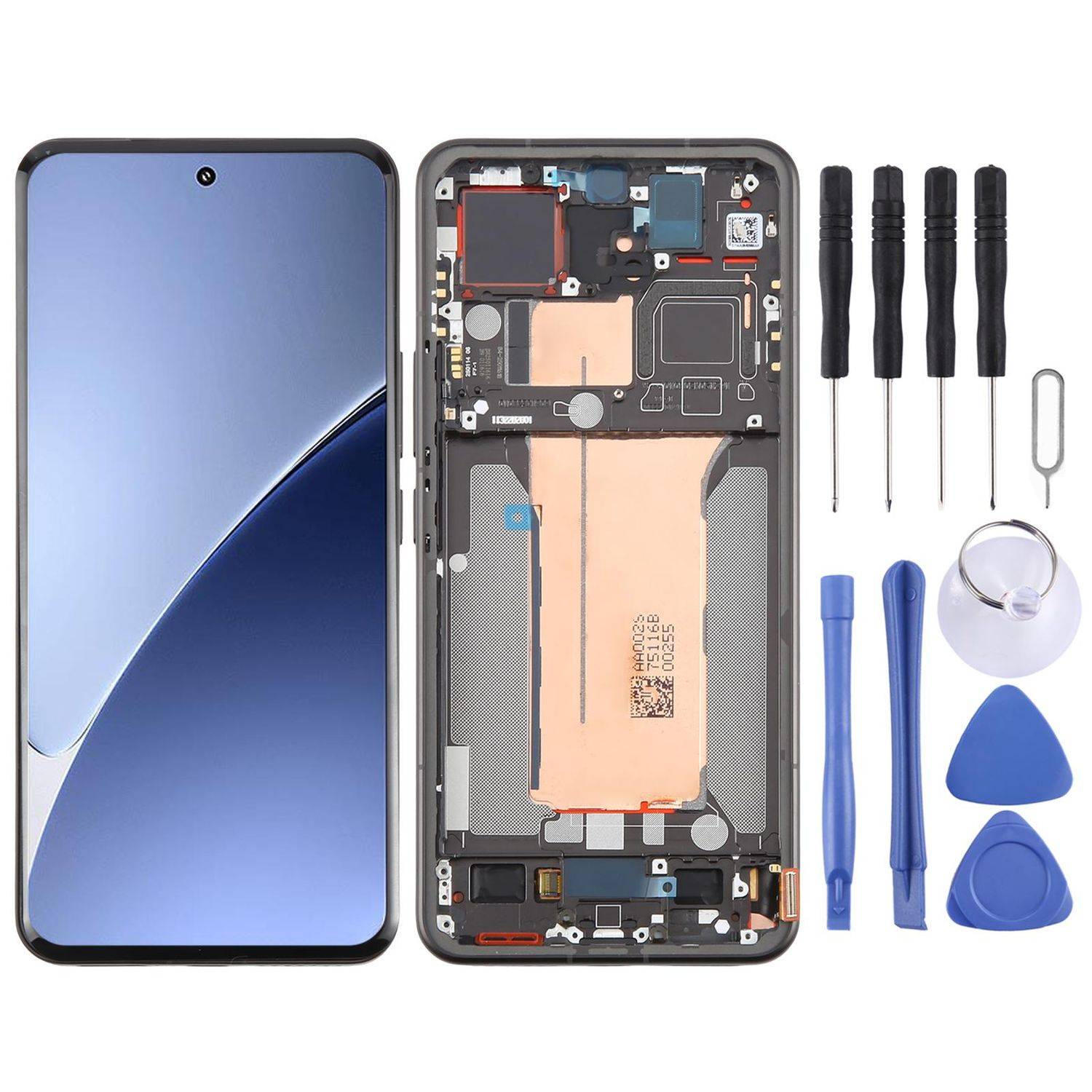 Für Xiaomi 15 Pro AMOLED LCD Display mit Rahmen Reparatur Ersatzteil Schwarz