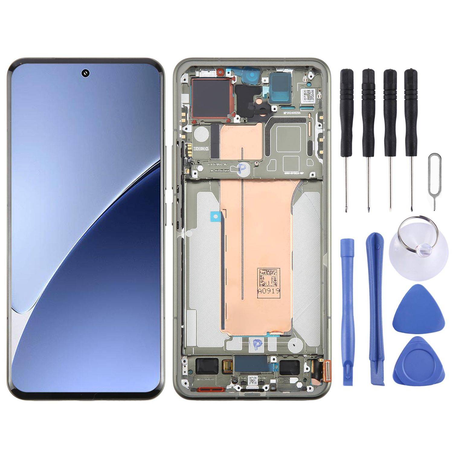 Für Xiaomi 15 Pro AMOLED LCD Display mit Rahmen Reparatur Ersatzteil Grün