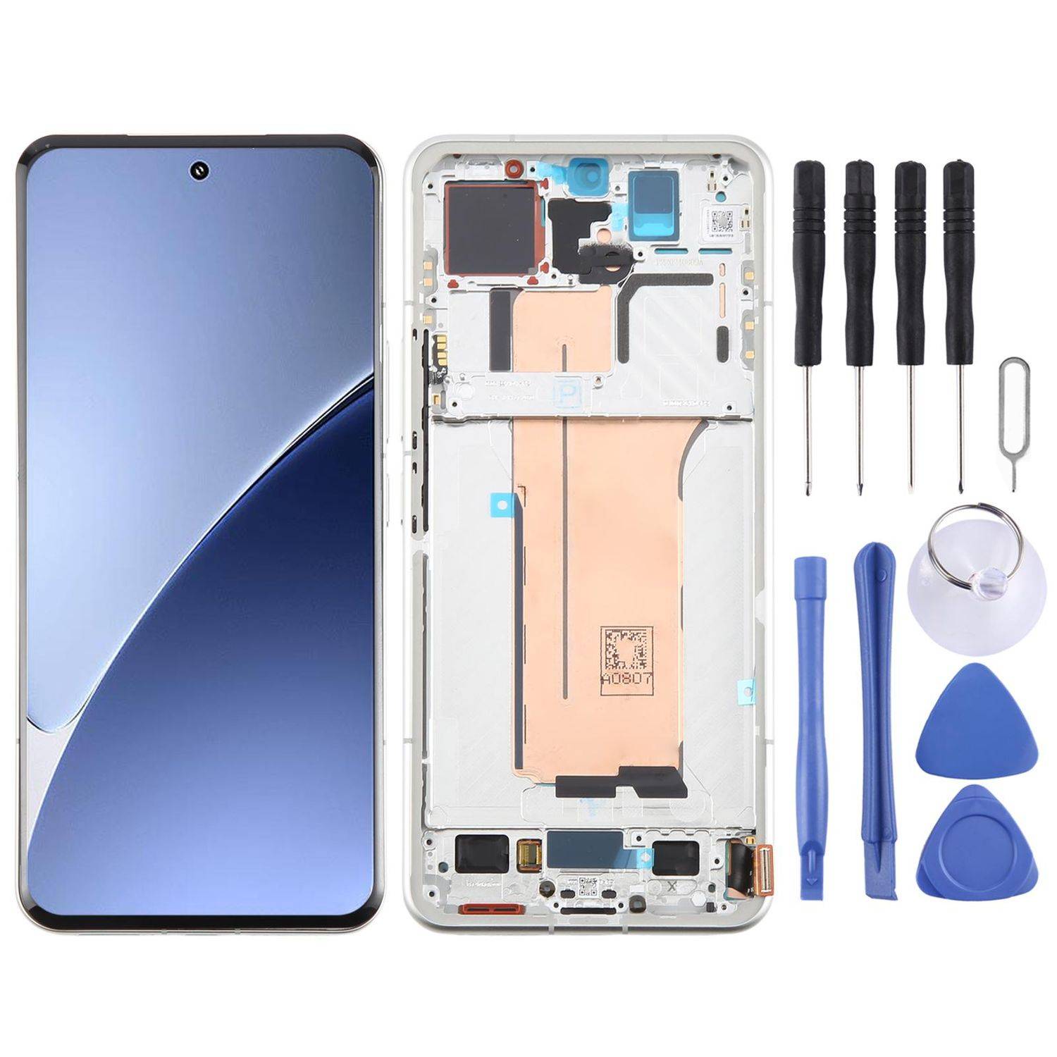 Für Xiaomi 15 Pro AMOLED LCD Display mit Rahmen Reparatur Ersatzteil Weiß