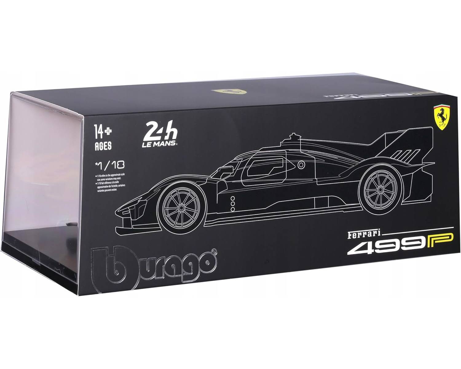 Bburago 18-16313 Ferrari 499P LMH #83 Modellauto 1:18 Le Mans 2024 Sammlermodell