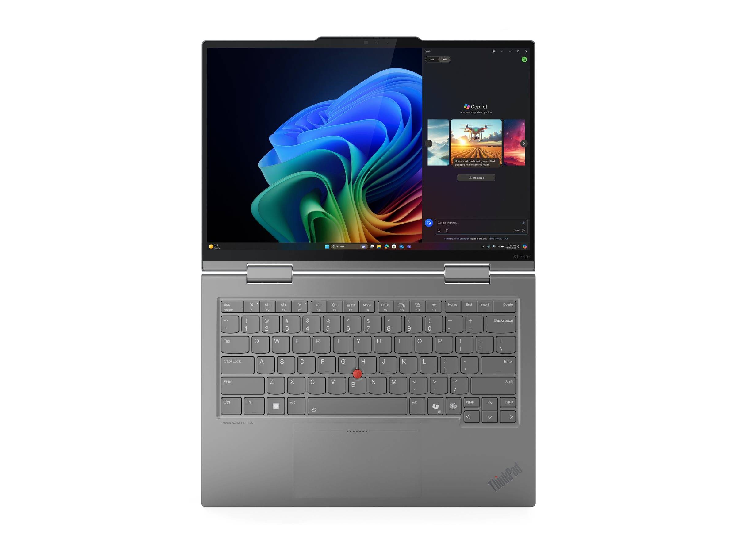 Lenovo ThinkPad X1 2-in-1 Gen 10 21Q0 - Flip-Design - Intel Core Ultra 7 255U - Evo - Win 11 Pro - Intel Graphics